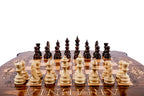 Handmade Wooden Chess and Backgammon Set with Contour Outline, 60 cm - photo 5