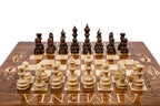Handmade Wooden Chess and Backgammon Set, Classic Board, 50 cm - photo 5