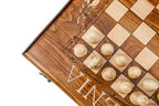 Handmade Wooden Chess and Backgammon Set, Classic Board, 50 cm - photo 12