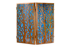 Handmade Walnut Two-Sided Backgammon Set with Epoxy Trees, 60 cm - photo 4