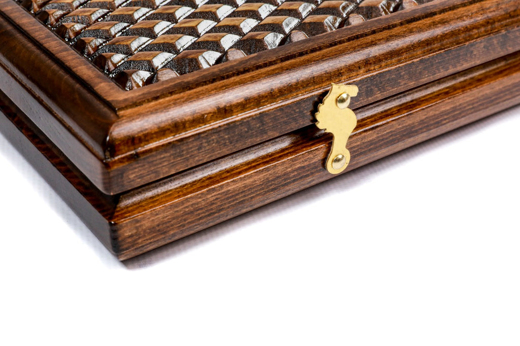 Handmade Wooden Backgammon Set with Uzbekistan Coat of Arms, 60 cm - photo 7