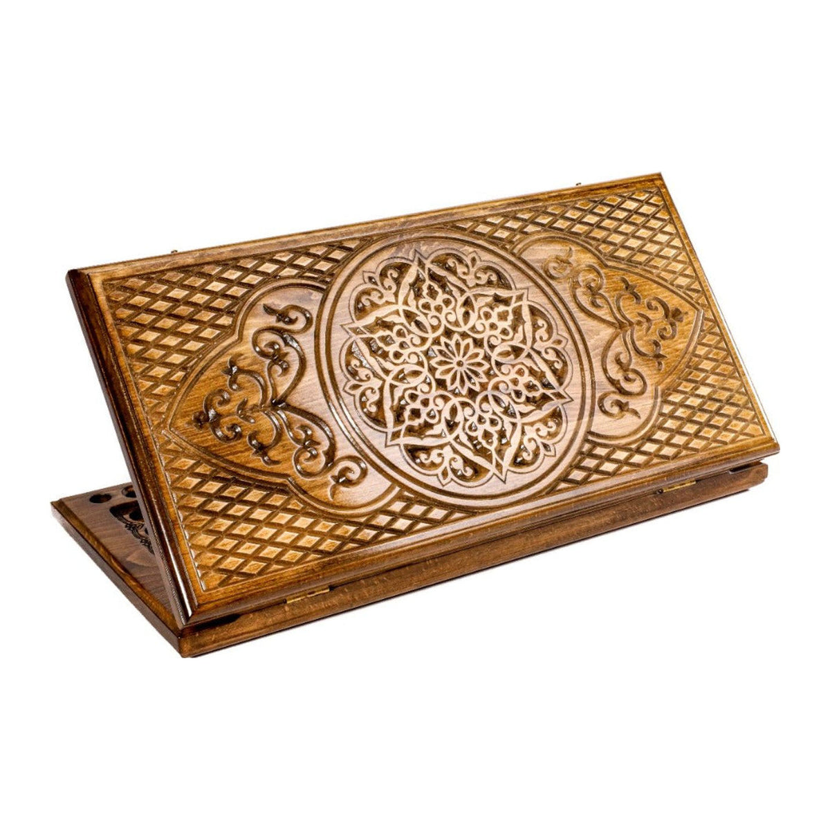 Handmade Wooden Backgammon Set with Armenian Ornament, 60 cm (Model 11514)