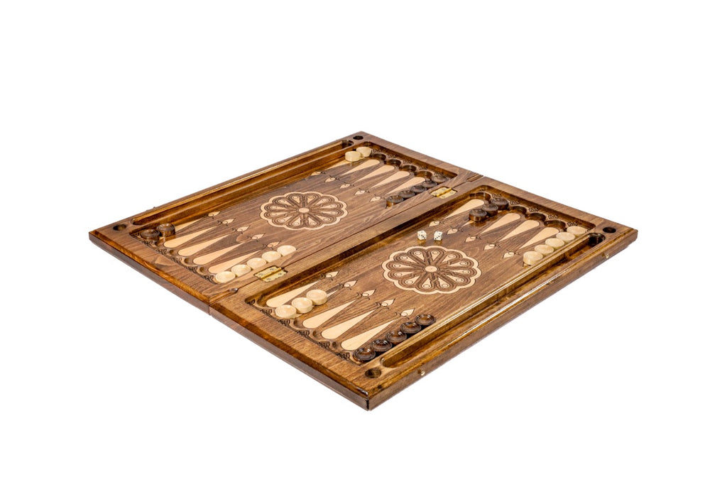 Handmade Wooden Backgammon Set with Armenian Ornament, 60 cm - photo 3