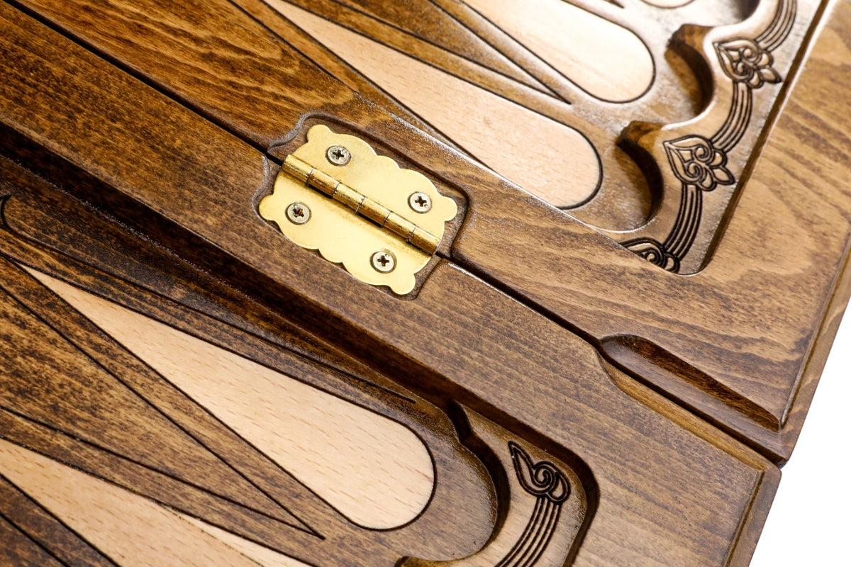 Handmade Wooden Backgammon Set with Armenian Ornament, 60 cm - photo 9