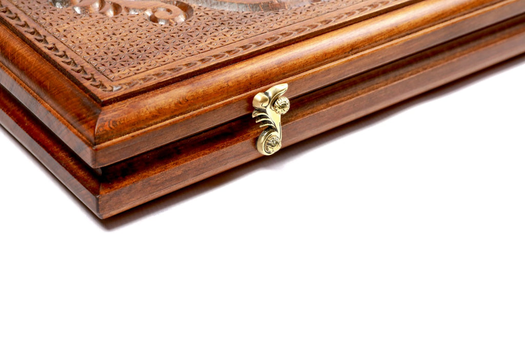 Handmade Wooden Backgammon Set with Mount Ararat, 60 cm - photo 7