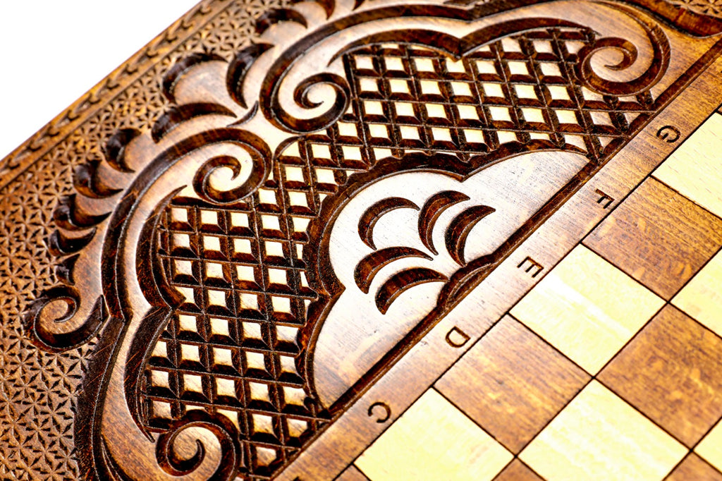 Handmade Wooden Backgammon Set with Mount Ararat, 60 cm - photo 10