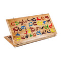Handmade Walnut Backgammon Set with Armenian Alphabet, 60 cm
