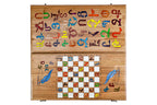 Handmade Walnut Backgammon Set with Armenian Alphabet, 60 cm - photo 7