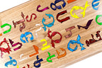Handmade Walnut Backgammon Set with Armenian Alphabet, 60 cm - photo 2