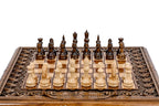 Handmade Wooden Chess and Backgammon Set with Mount Ararat, 30 cm - photo 5