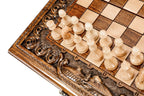 Handmade Wooden Chess and Backgammon Set with Mount Ararat, 30 cm - photo 11