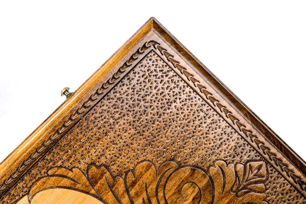 Handmade Wooden Backgammon Set with Etchmiadzin Cathedral, 60 cm - photo 8