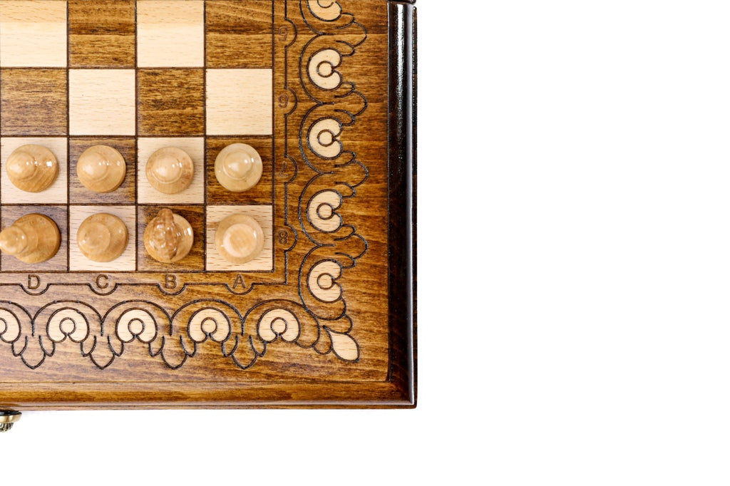 Handmade Wooden Chess Set, Classic Board, 30 cm - photo 9