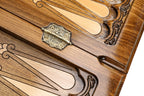 Handmade Wooden Backgammon Set with Arch-Style Outline, 60 cm - photo 9