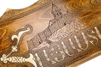 Handmade Wooden Backgammon Set with Khor Virap Monastery, Hayastan and Ararat Outline, 60 cm - photo 2