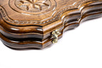 Handmade Wooden Backgammon Set with Tiger and Octagram, 60 cm - photo 8