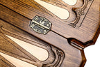 Handmade Wooden Backgammon Set with Tiger and Octagram, 60 cm - photo 10