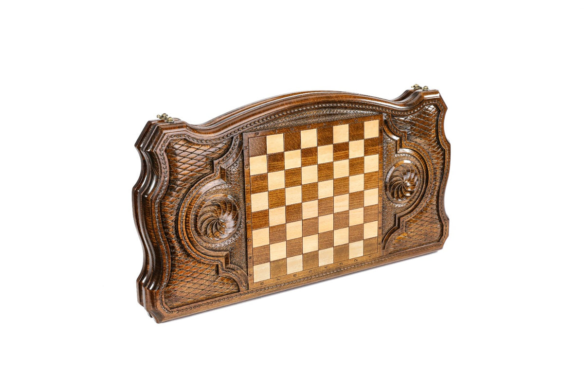 Backgammon-Set mit Kontur-Silhouette, 60 cm – Foto 4