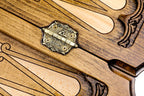 Handmade Wooden Backgammon Set with Contour Outline, 60 cm - photo 8