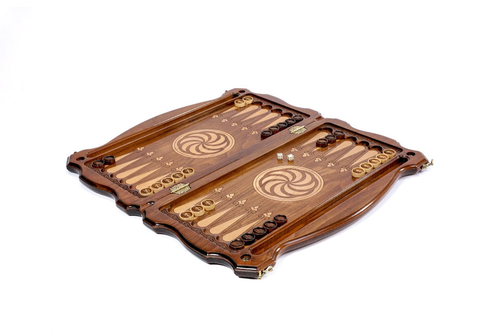 Handmade Wooden Backgammon Set, Classic Board, 60 cm - photo 3