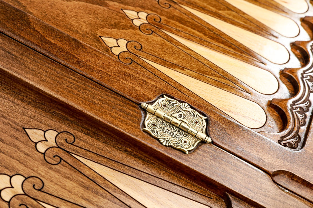 Handmade Wooden Backgammon Set, Classic Board, 60 cm - photo 12