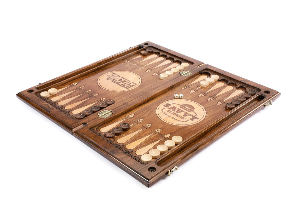 Handmade Wooden Backgammon Set, Classic Board, 60 cm - photo 3