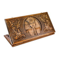 Handmade Wooden Backgammon Set with Tutankhamun, 60 cm (Model 11548)