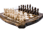 Handmade Wooden Chess and Backgammon Set with Moscow Edition, 40 cm - photo 2