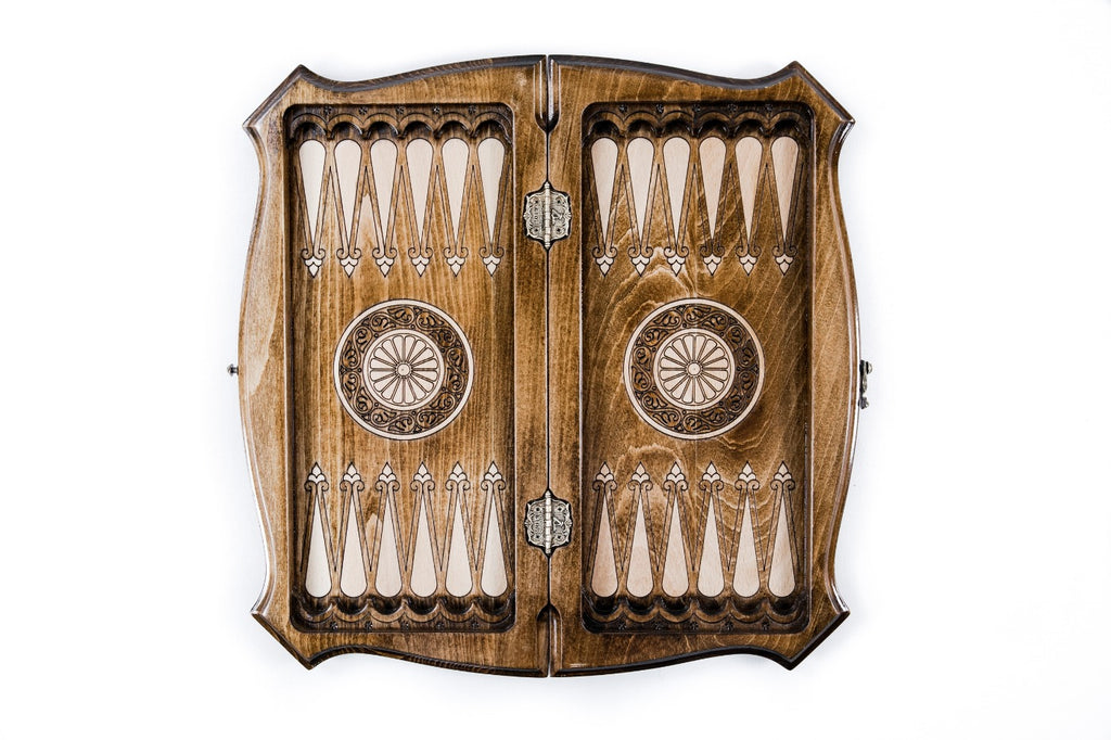 Handmade Wooden Chess and Backgammon Set with Moscow Edition, 40 cm - photo 8