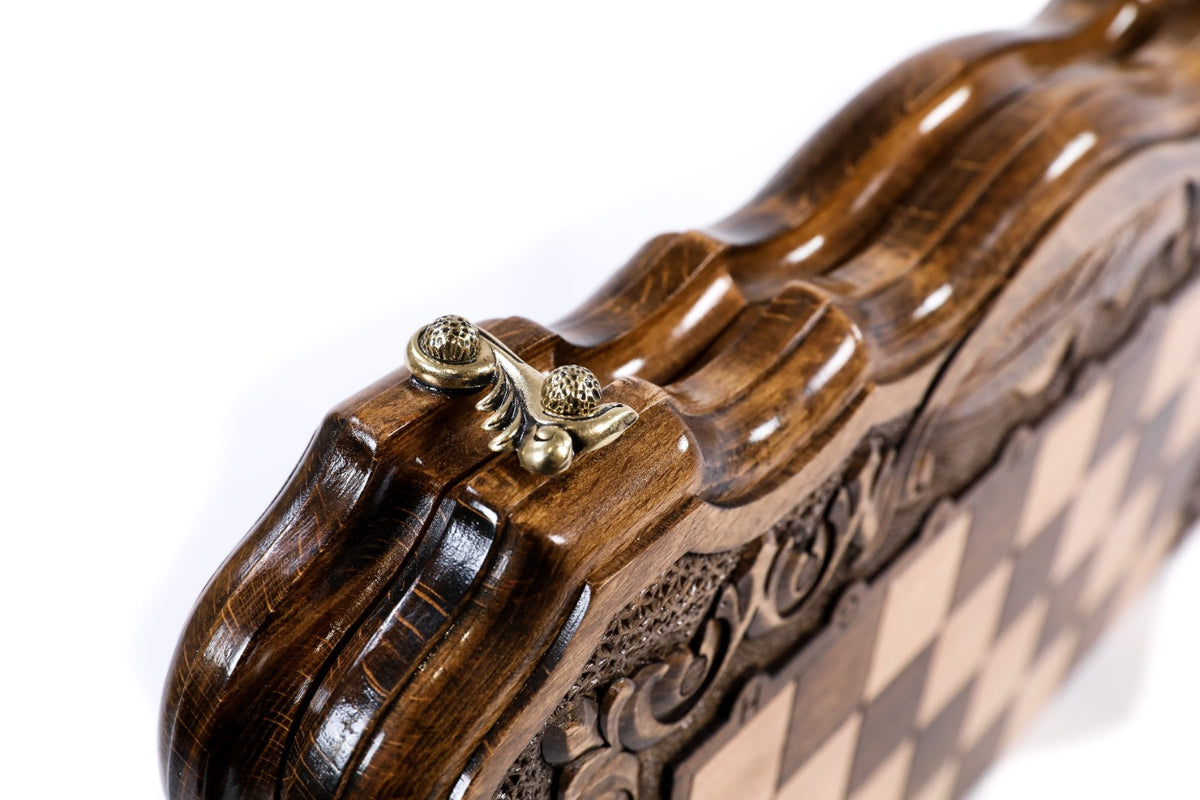 Handmade Wooden Chess and Backgammon Set with Mount Ararat, 40 cm - photo 9