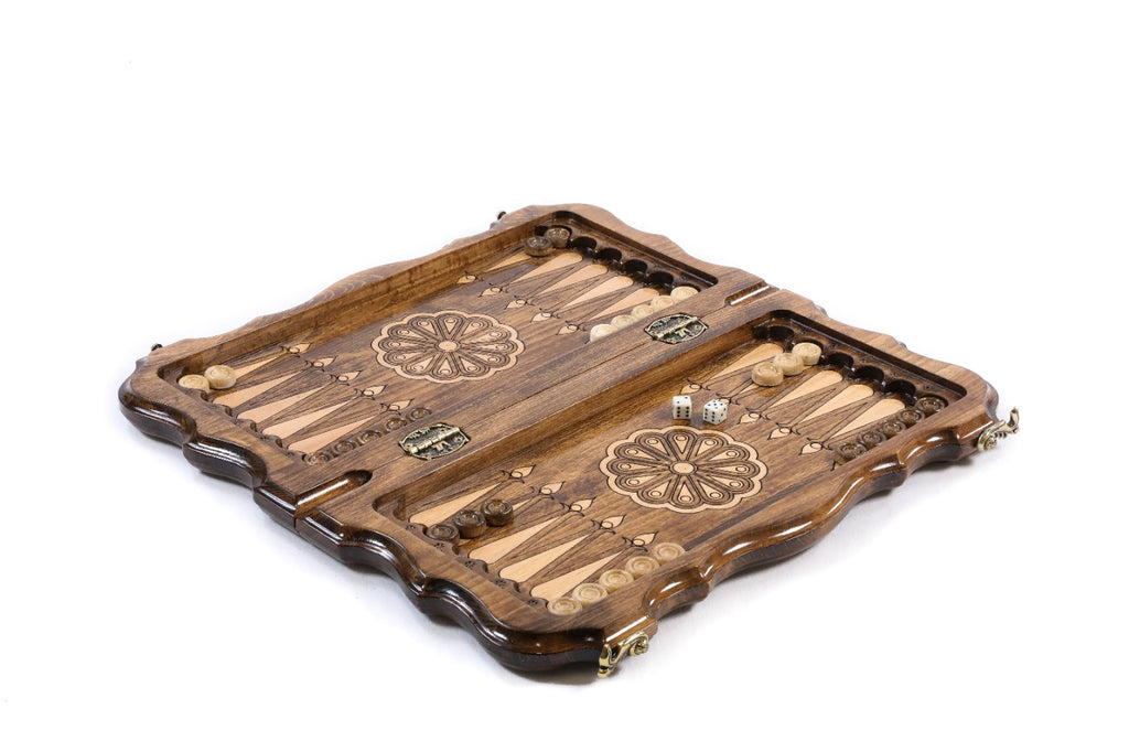 Handmade Wooden Chess and Backgammon Set with Mount Ararat, 40 cm - photo 3