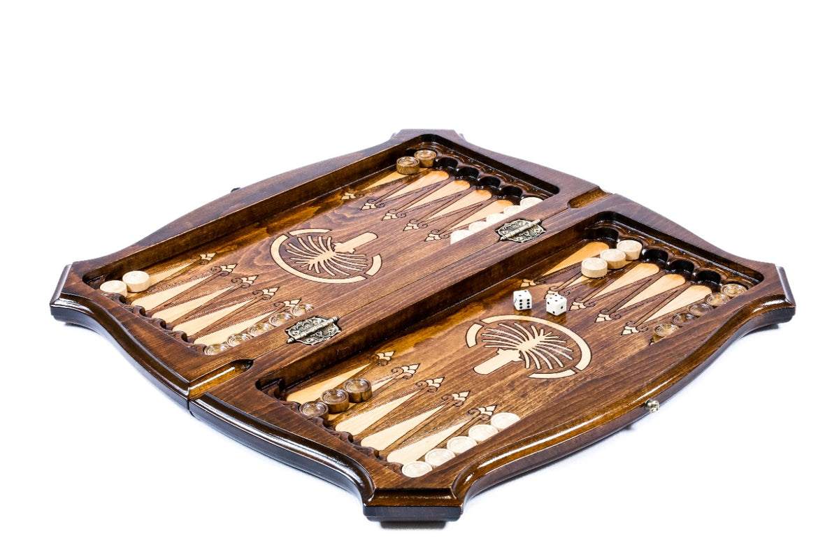 Handmade Wooden Chess and Backgammon Set with Dubai Edition, 40 cm - photo 3