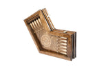 Handmade Wooden Backgammon Set for Three Players, 30 cm - photo 5