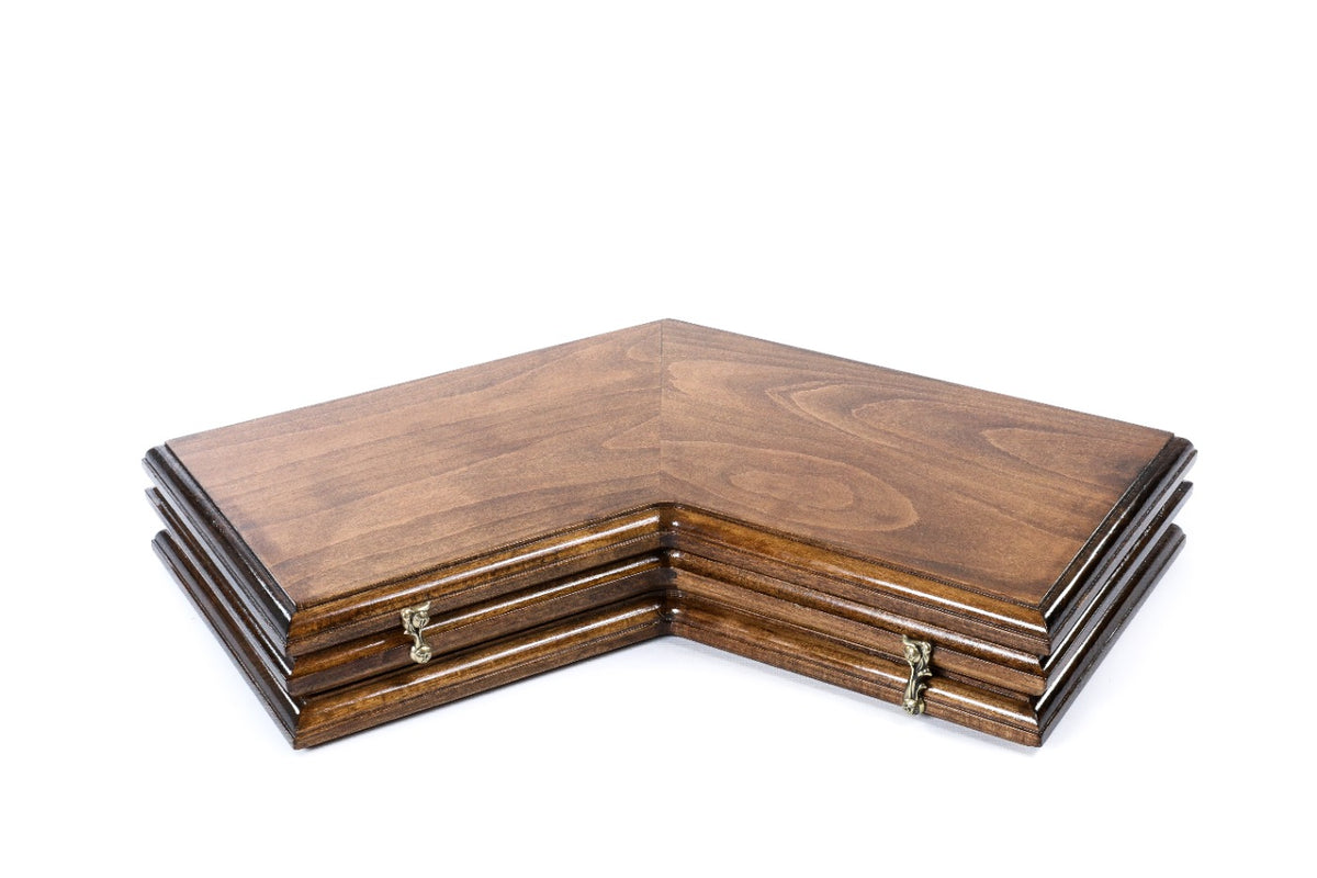 Handmade Wooden Backgammon Set for Three Players, 50 cm - photo 4