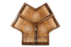 Handmade Wooden Backgammon Set for Three Players, 50 cm - photo 10