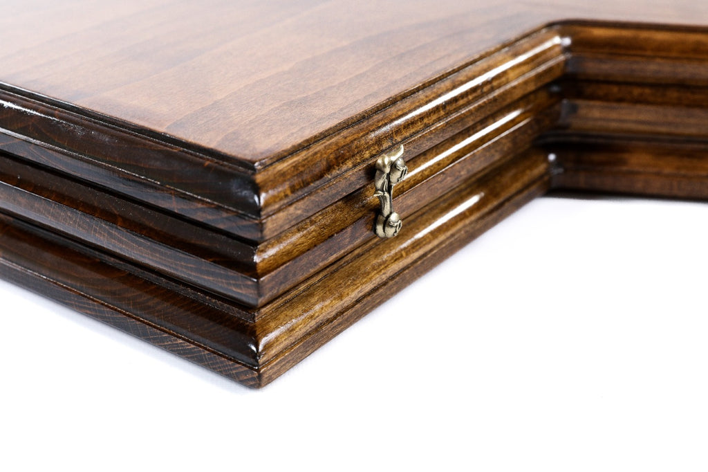 Handmade Wooden Backgammon Set for Three Players, 50 cm - photo 11