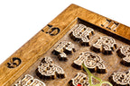 Handmade Wooden Wall Clock with Armenian Alphabet, 35 cm - photo 6