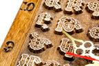 Handmade Wooden Wall Clock with Armenian Alphabet, 35 cm - photo 9