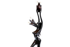 Hand-Carved Wooden Girl with Flower Sculpture - photo 5