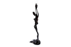 Hand-Carved Wooden Girl with Flower Sculpture - photo 6