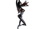 Hand-Carved Wooden Girl with Flower Sculpture - photo 3