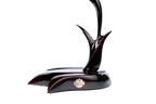 Hand-Carved Wooden Girl with Flower Sculpture - photo 10
