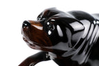 Hand-Carved Wooden Rottweiler Sculpture - photo 9