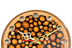 Handmade Walnut Wall Clock with Epoxy Trees, 30 cm - photo 3
