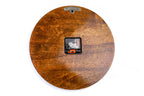 Handmade Walnut Wall Clock with Epoxy Trees, 30 cm - photo 9