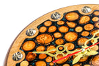 Handmade Walnut Wall Clock with Epoxy Trees, 30 cm - photo 8