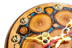 Handmade Wooden Wall Clock with Epoxy Trees, 30 cm - photo 6