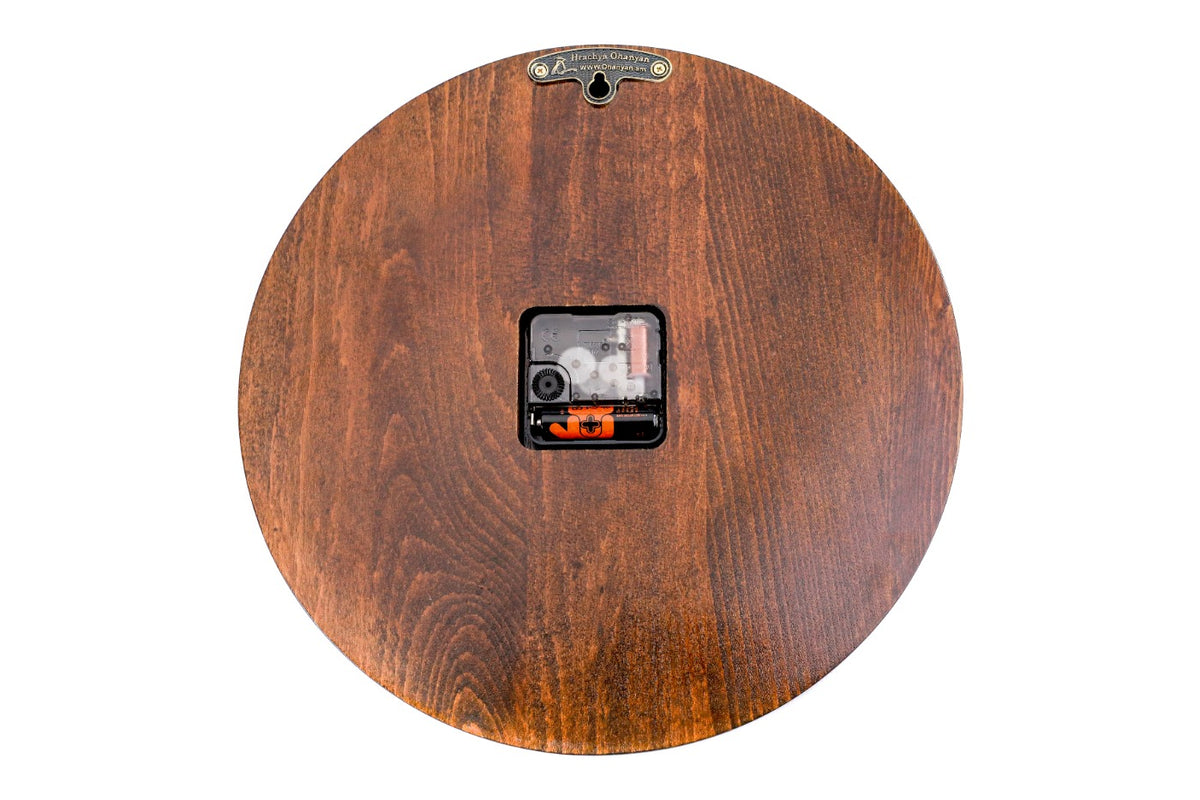 Handmade Wooden Wall Clock with Epoxy Trees, 30 cm - photo 9