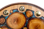 Handmade Wooden Wall Clock with Epoxy Trees, 30 cm - photo 8
