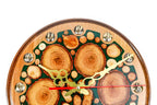Handmade Wooden Wall Clock with Epoxy Trees, 30 cm - photo 4